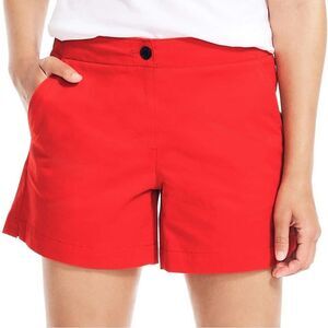 Nautica Mid Rise Twill Short RED Sz 6 NWT 🏷️